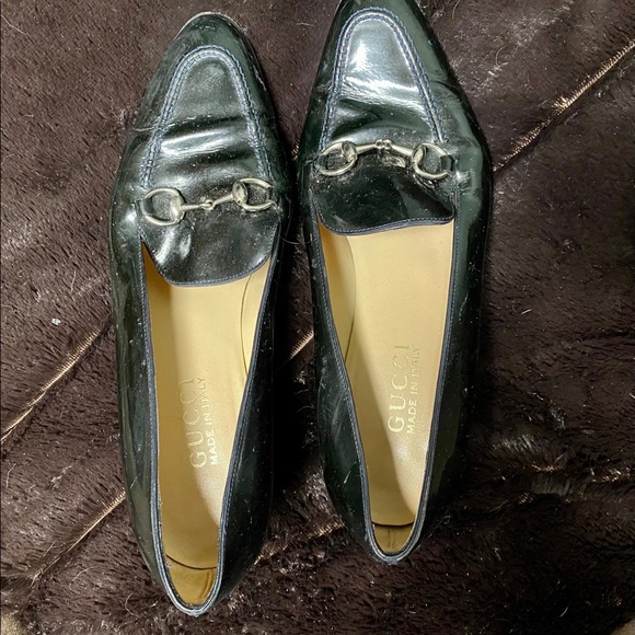 Gucci patent black leather 101-4249 pumps/heels - Picture 2 of 4